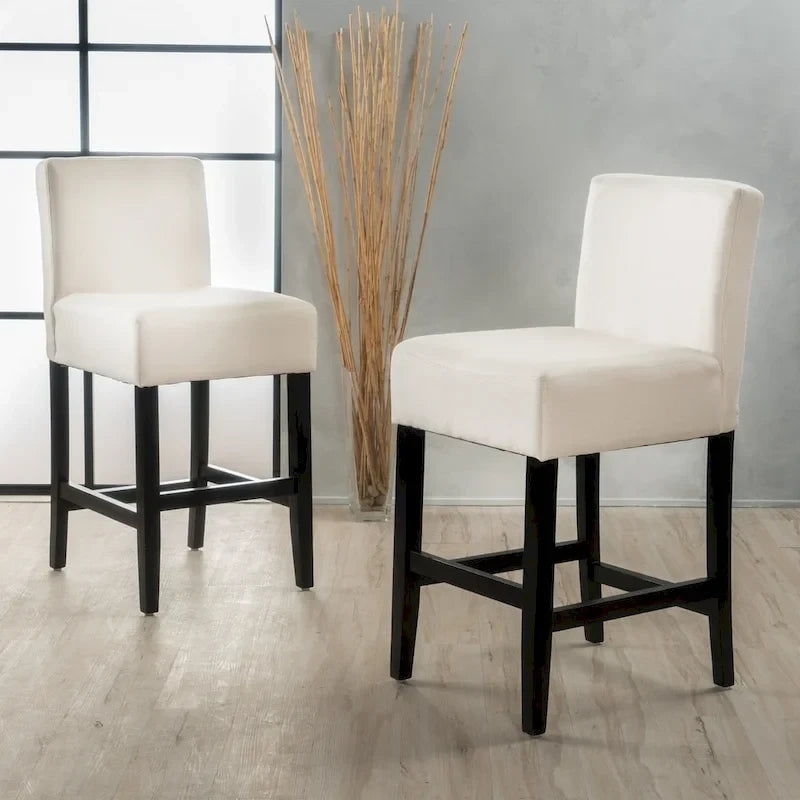 Tabouret de bar en tissu Lopez 26 pouces (ensemble de 2) par Christopher Knight Home - 26
