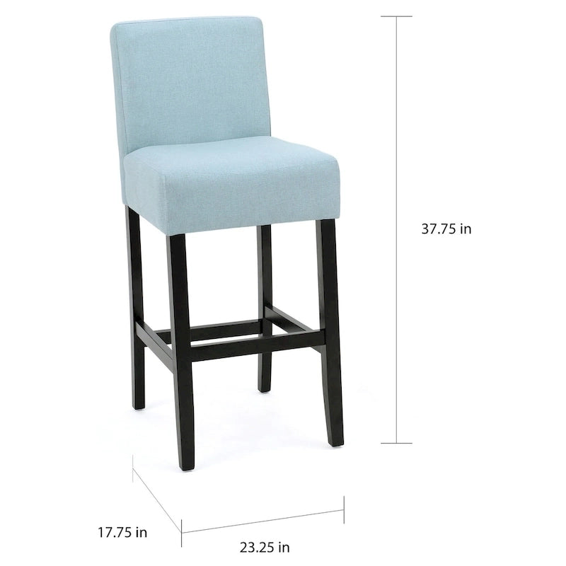 Tabouret de bar en tissu Lopez 26 pouces (ensemble de 2) par Christopher Knight Home - 26