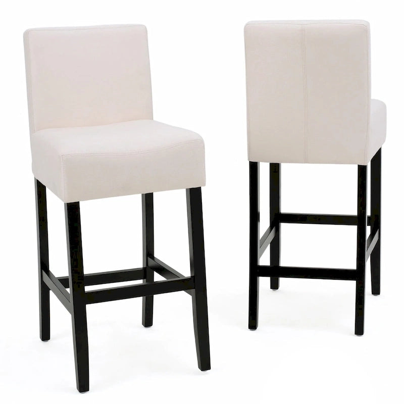Tabouret de bar en tissu Lopez 26 pouces (ensemble de 2) par Christopher Knight Home - 26