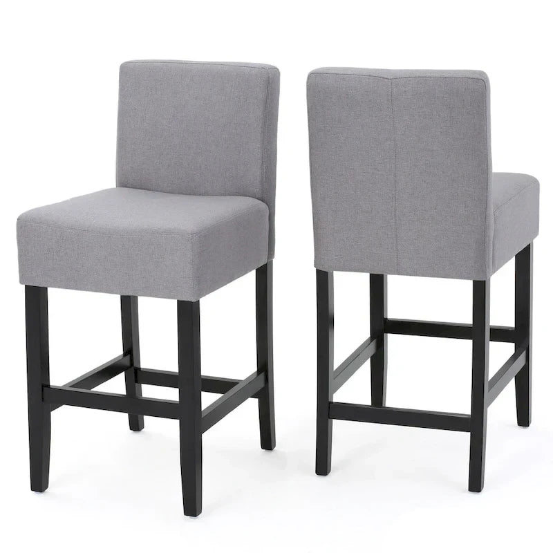 Tabouret de bar en tissu Lopez 26 pouces (ensemble de 2) par Christopher Knight Home - 26