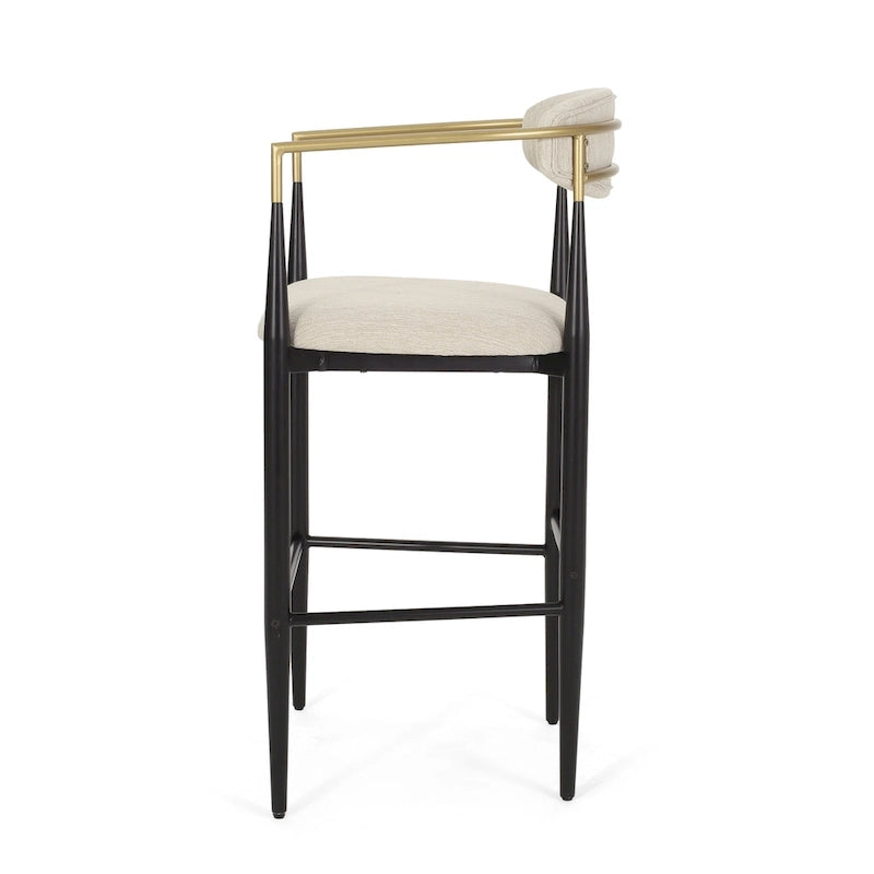 Tabourets de bar Elmore en tissu et fer de 76 cm (lot de 2) par Christopher Knight Home