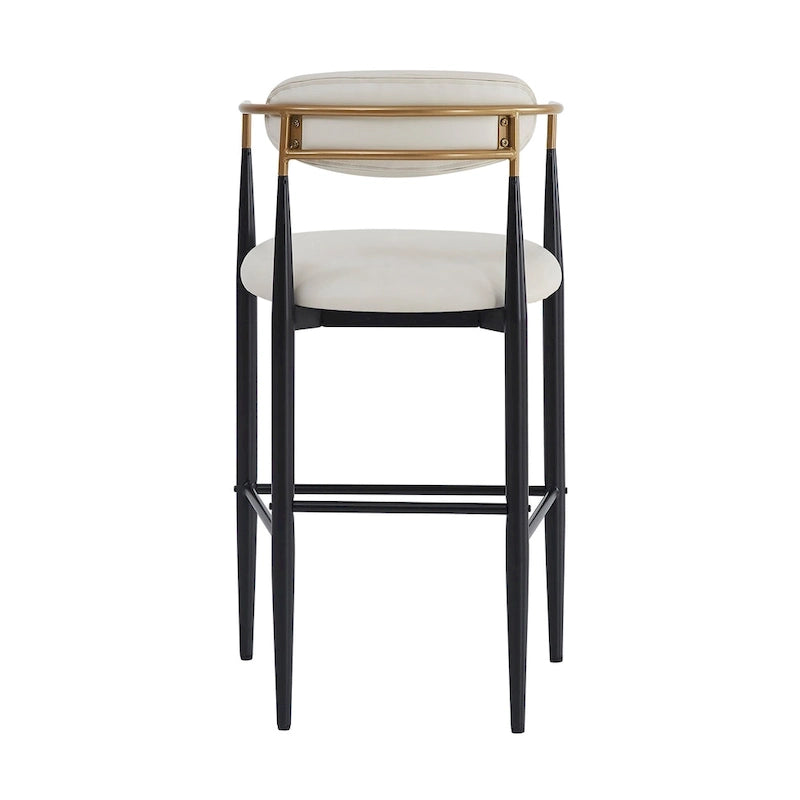 Tabourets de bar Elmore en tissu et fer de 76 cm (lot de 2) par Christopher Knight Home