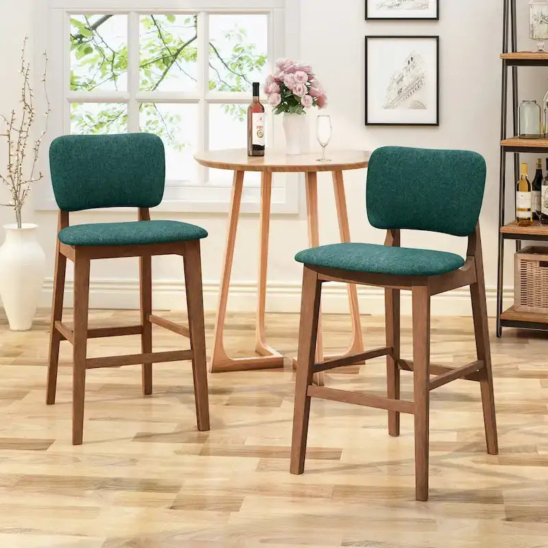 Chaises de bar Fessenden 42 po en bois avec assise rembourrée (ensemble de 2) par Christopher Knight Home