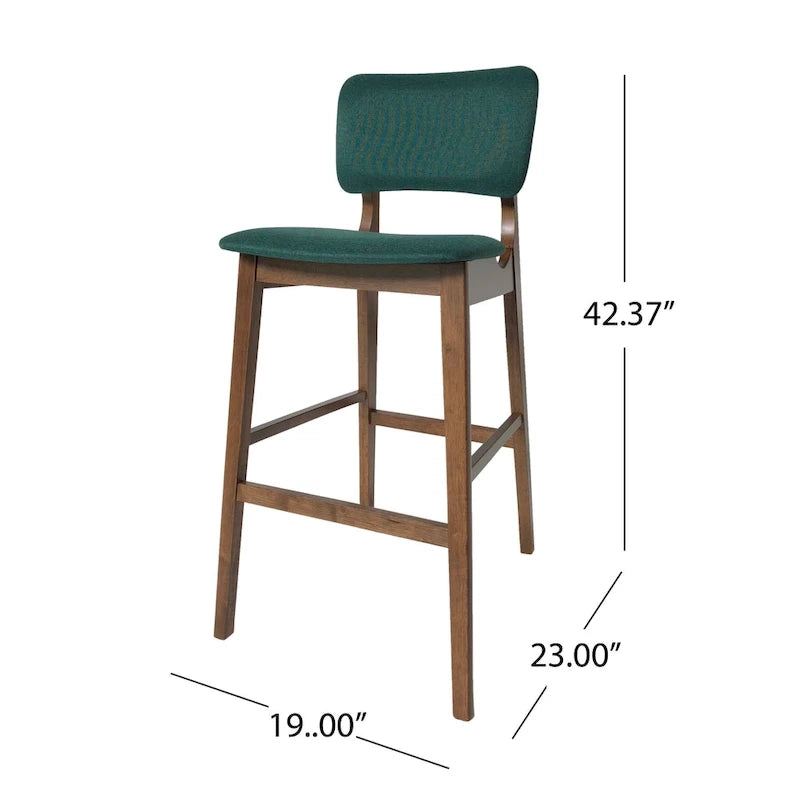 Chaises de bar Fessenden 42 po en bois avec assise rembourrée (ensemble de 2) par Christopher Knight Home