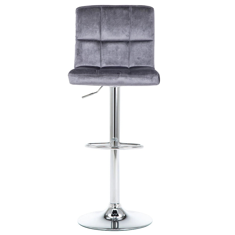 Tabourets de bar réglables, revêtus de similicuir ou de velours, hauteur comptoir/pub, lot de 2