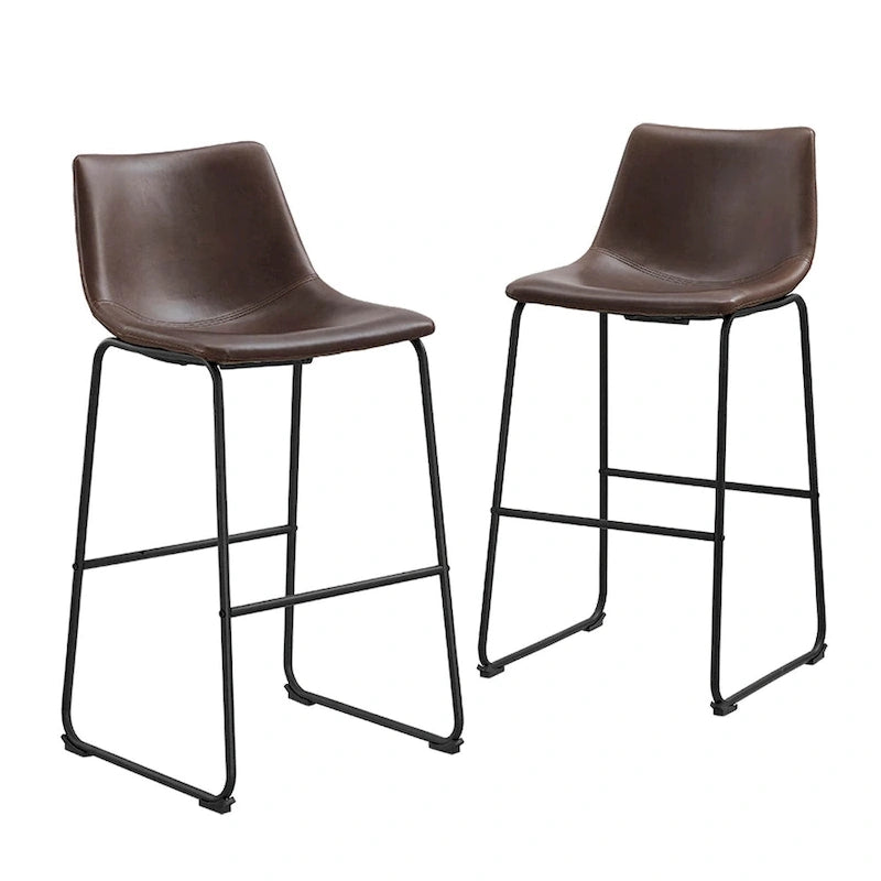 Tabouret de bar Middlebrook Prusiner 30 pouces en similicuir (lot de 2)