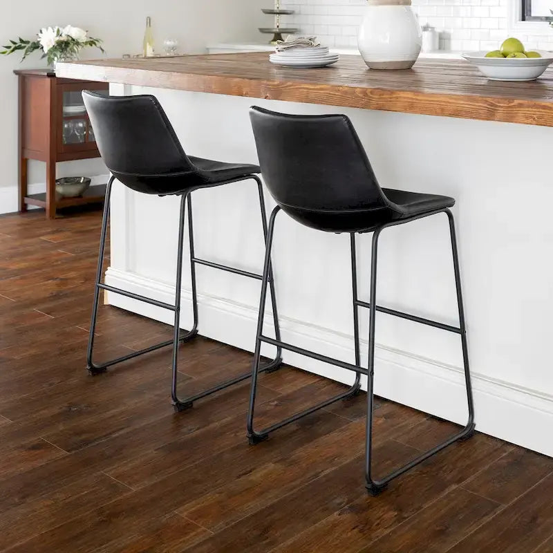 Tabouret de bar Middlebrook Prusiner 30 pouces en similicuir (lot de 2)