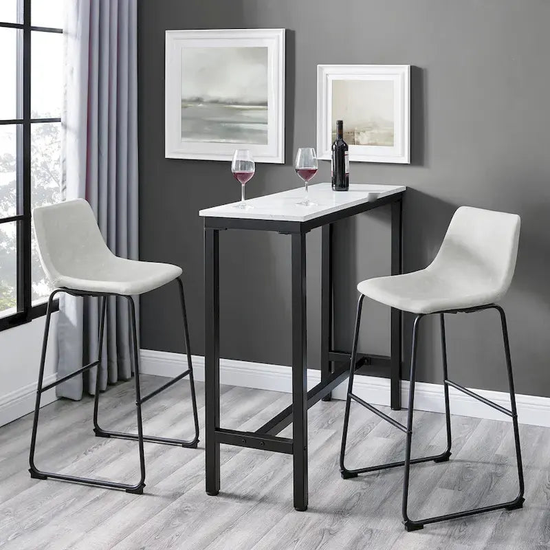 Tabouret de bar Middlebrook Prusiner 30 pouces en similicuir (lot de 2)