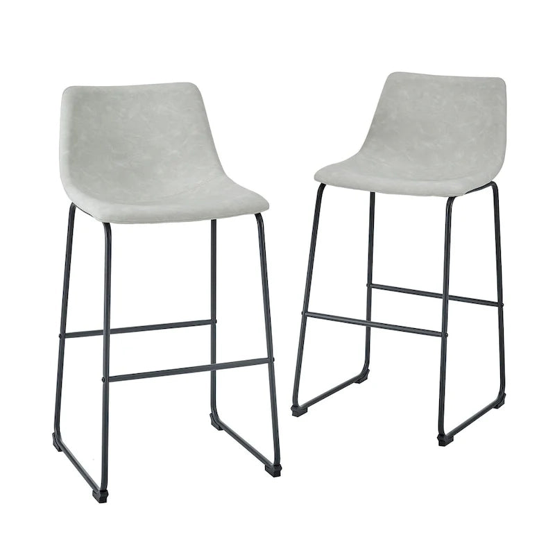 Tabouret de bar Middlebrook Prusiner 30 pouces en similicuir (lot de 2)