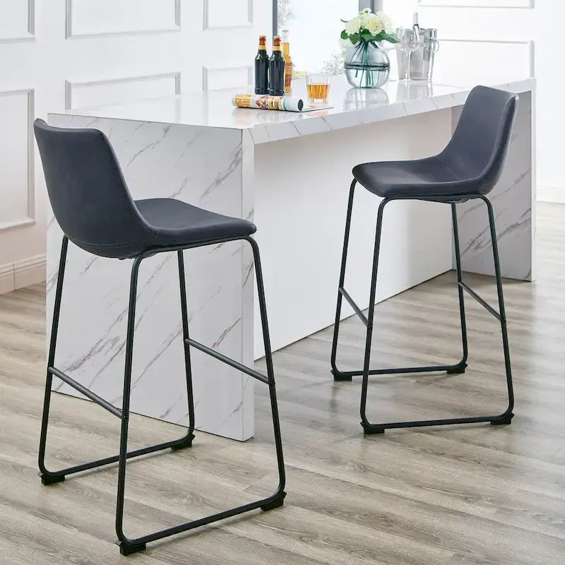 Tabouret de bar Middlebrook Prusiner 30 pouces en similicuir (lot de 2)