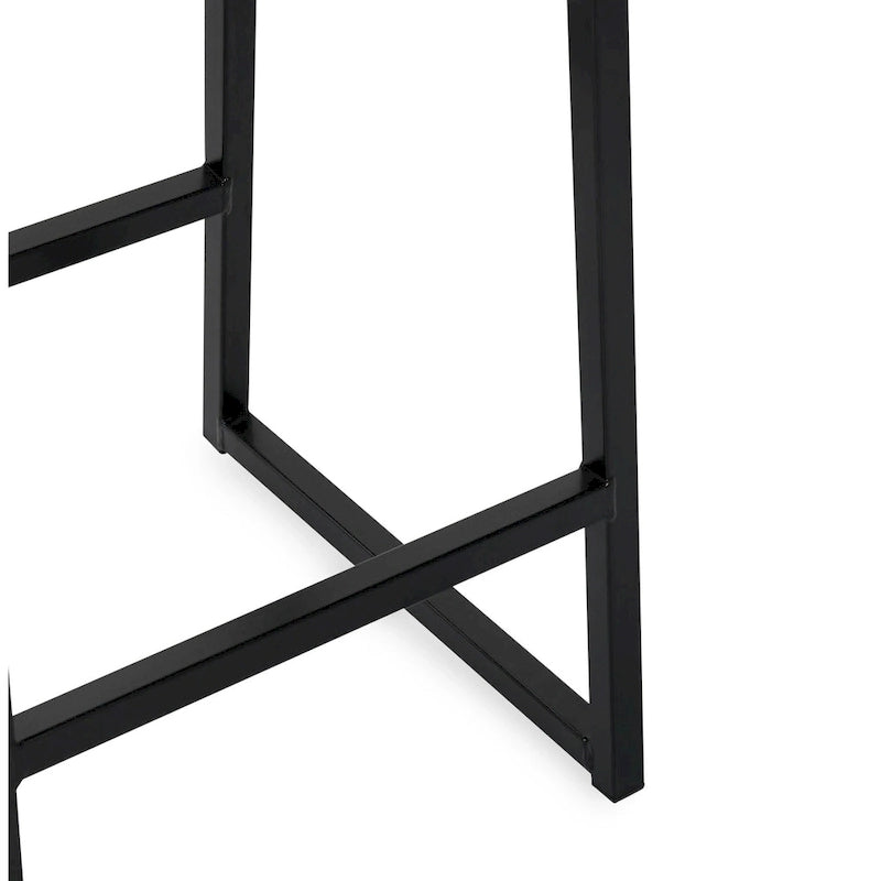 Tabouret de bar Amber 26 Gris fumé (lot de 2) - Hauteur d'assise 26