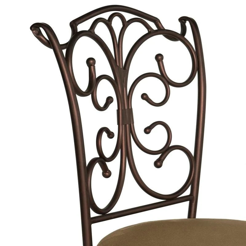 Tabouret de bar en métal Copper Grove Dubasari