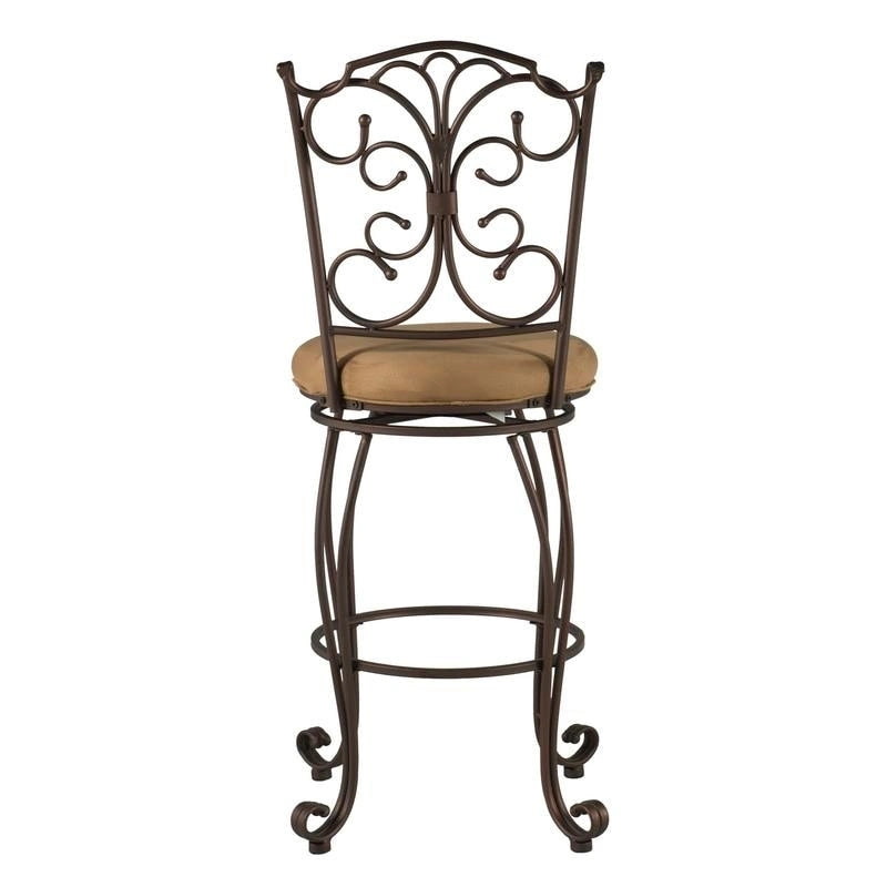 Tabouret de bar en métal Copper Grove Dubasari