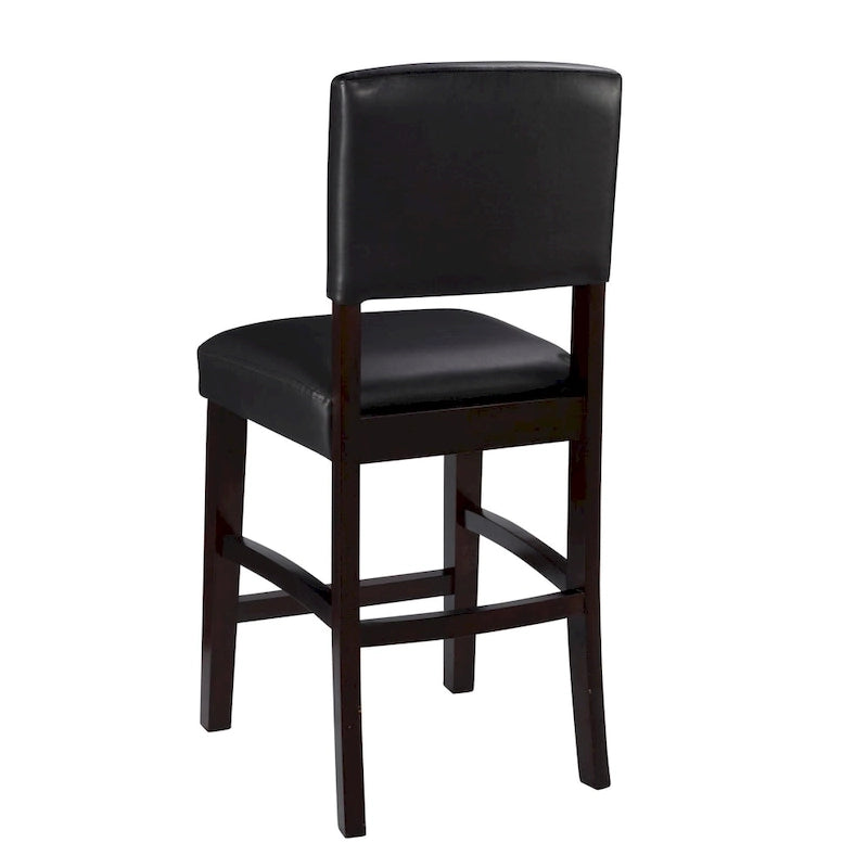 Tabouret de bar Linon Falesti en similicuir, 61,4 cm (24,17 pouces), couleur expresso