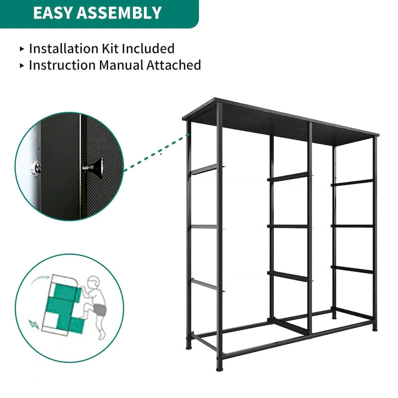 Tour de rangement verticale moderne à 8 tiroirs en tissu pour chambre à coucher