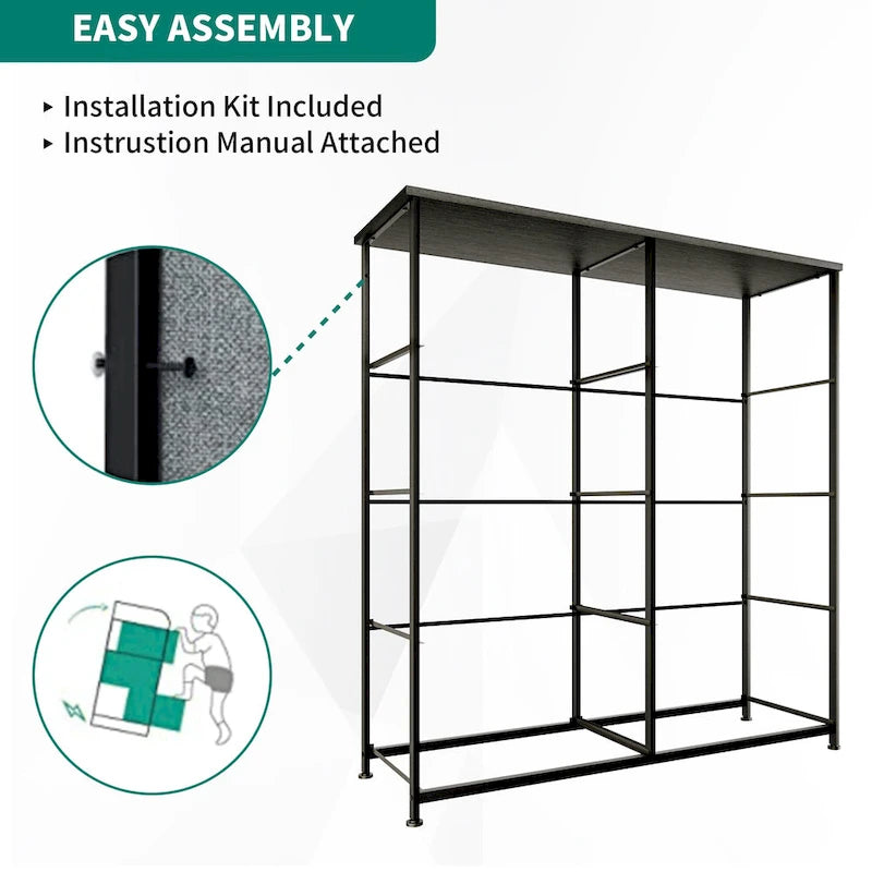 Tour de rangement verticale moderne à 8 tiroirs en tissu pour chambre à coucher