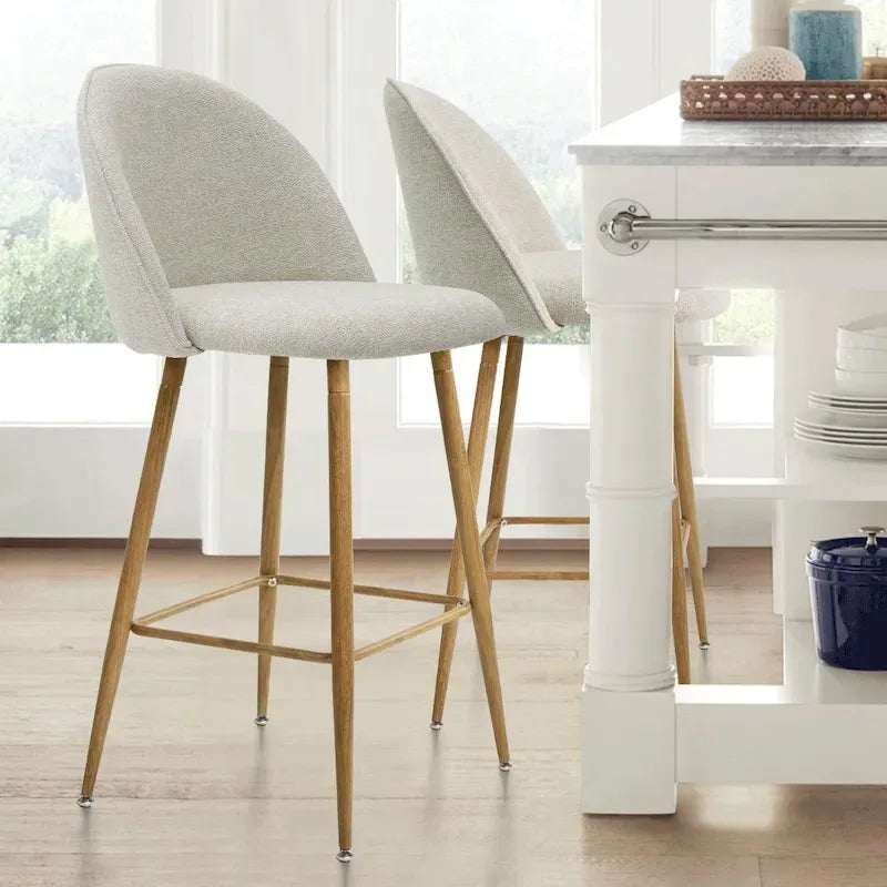Tabouret de bar rembourré de 66 cm (lot de 2) - 95,5 x 42,4 x 42,9 cm