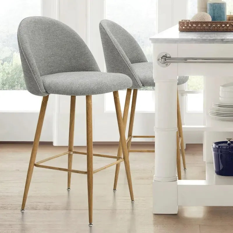Tabouret de bar rembourré de 66 cm (lot de 2) - 95,5 x 42,4 x 42,9 cm