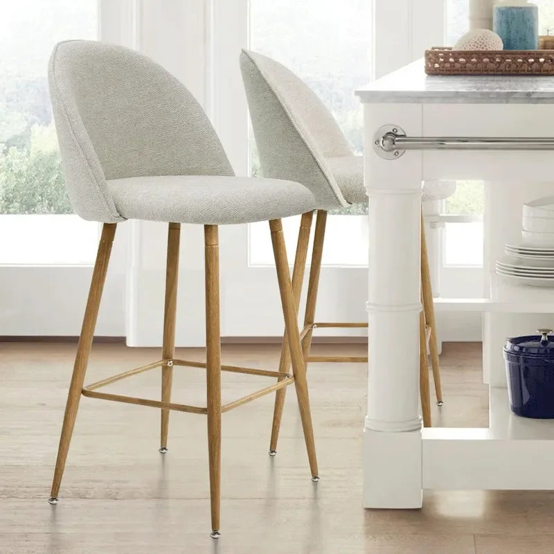 Tabouret de bar rembourré de 66 cm (lot de 2) - 95,5 x 42,4 x 42,9 cm