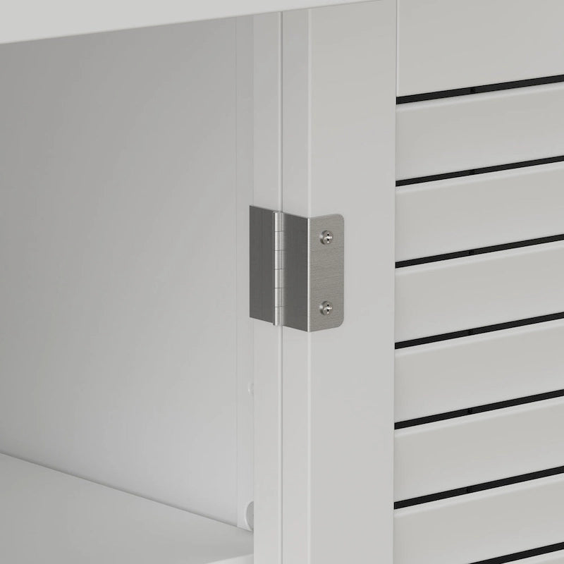 Armoire à chaussures Timehcee 30, portes de rangement, armoire en bois avec sol intégré