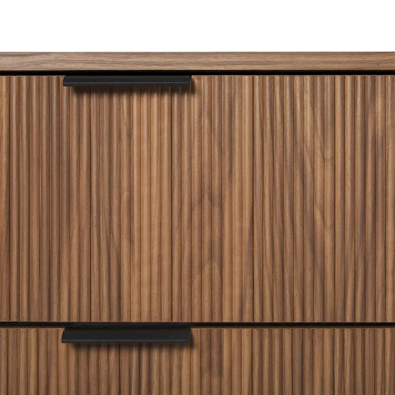 Commode à trois tiroirs Middlebrook Designs avec façades de tiroirs cannelées