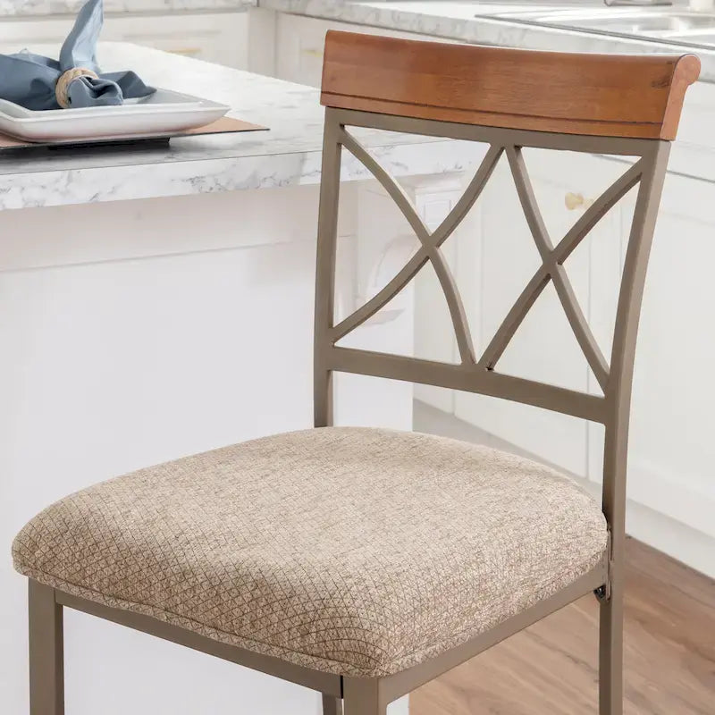 Tabouret de bar simple Powell Eden Brown