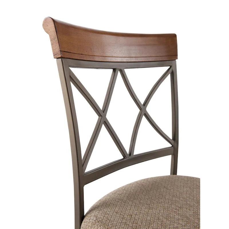 Tabouret de bar simple Powell Eden Brown