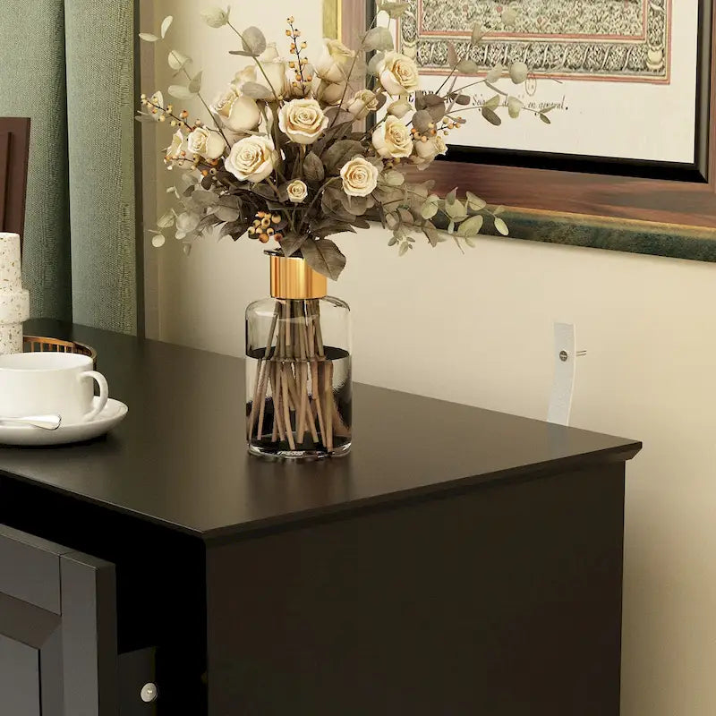 Commode à 5 tiroirs, meuble de rangement haut