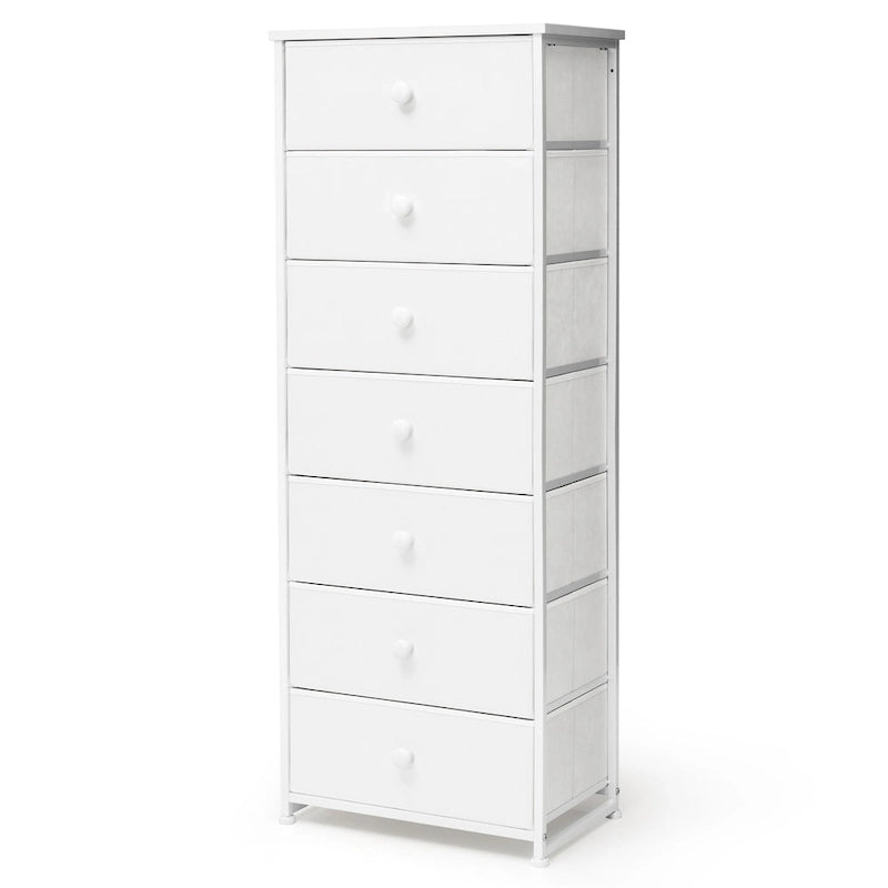 Commode à 7 tiroirs, tour de rangement pour chambre à coucher
