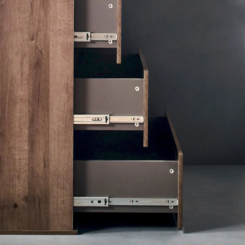 Commode contemporaine en bois à quatre tiroirs Liv