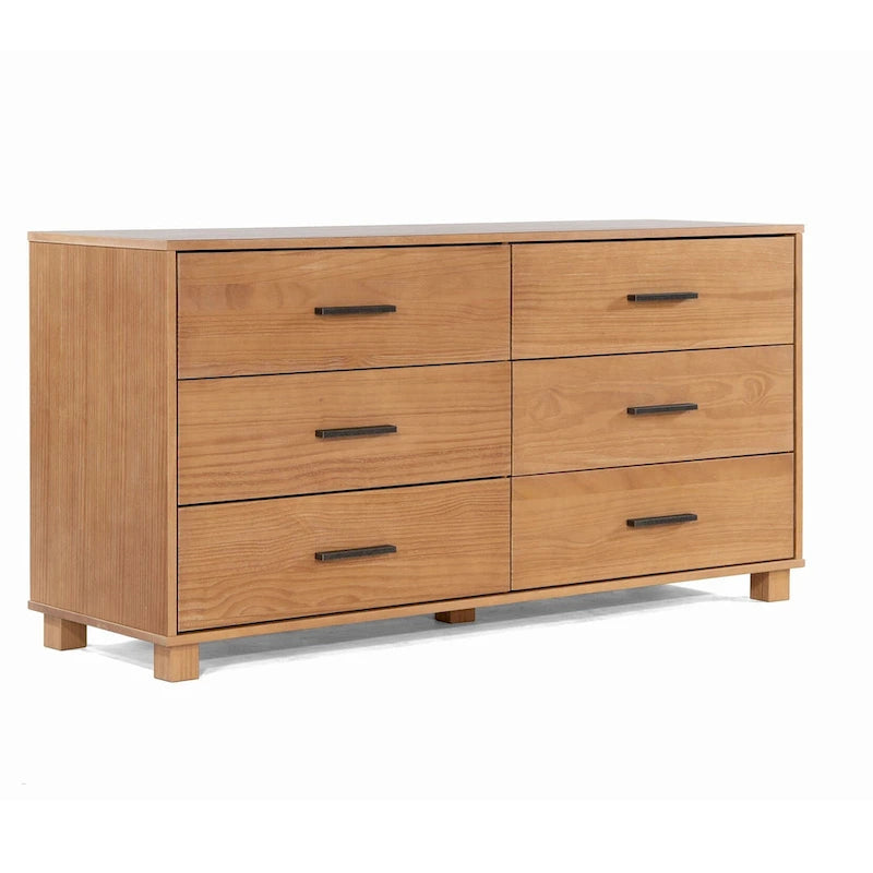 Meubles en bois grainé Loft Commode à 6 tiroirs