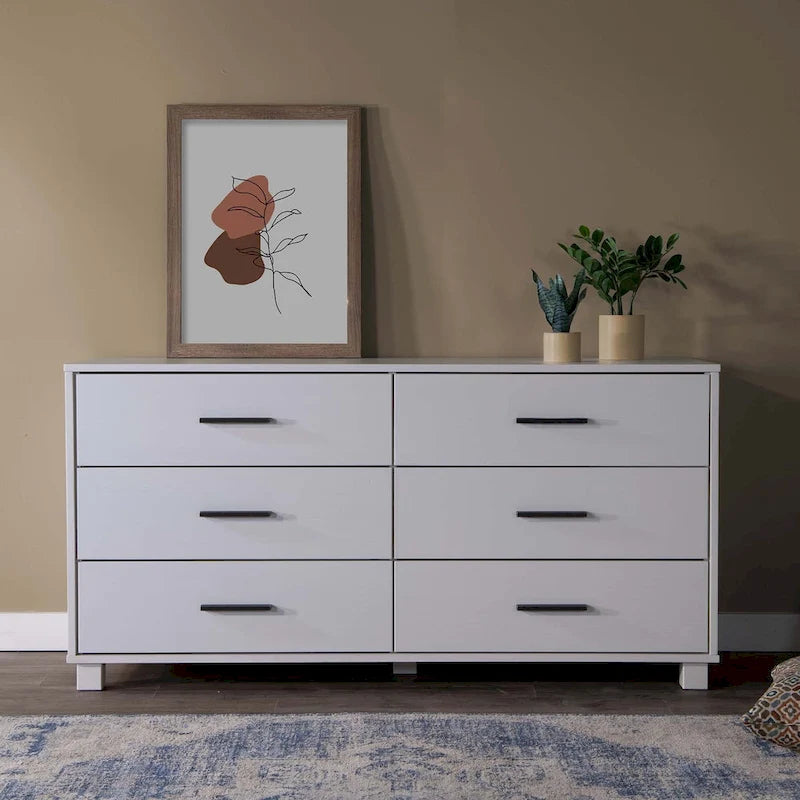 Meubles en bois grainé Loft Commode à 6 tiroirs