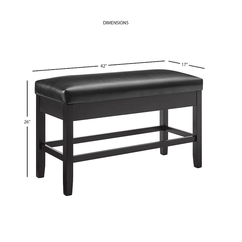 Banc de comptoir Steve Silver Concordia avec rangement