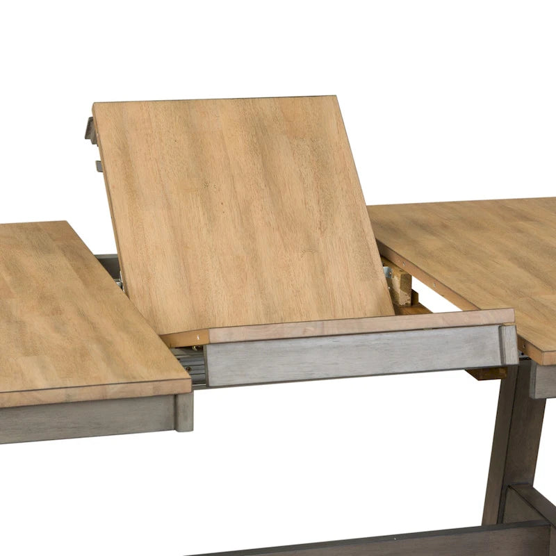 Ensemble de table à tréteaux 5 pièces Lindsey Farm gris et grès