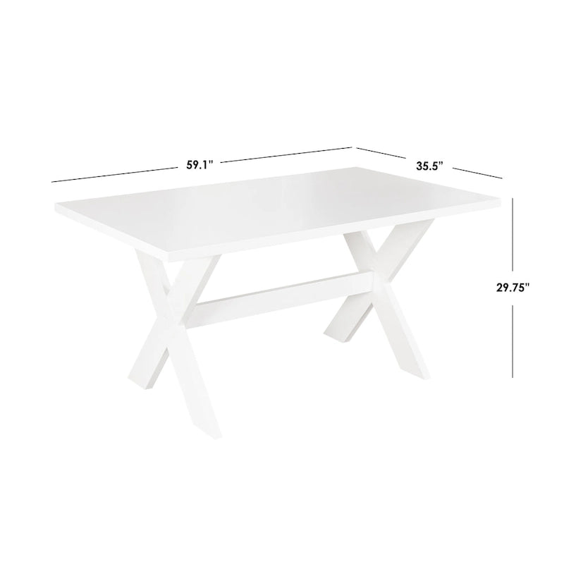 Ensemble de salle à manger Sumner 4 pièces Simple Living avec banc