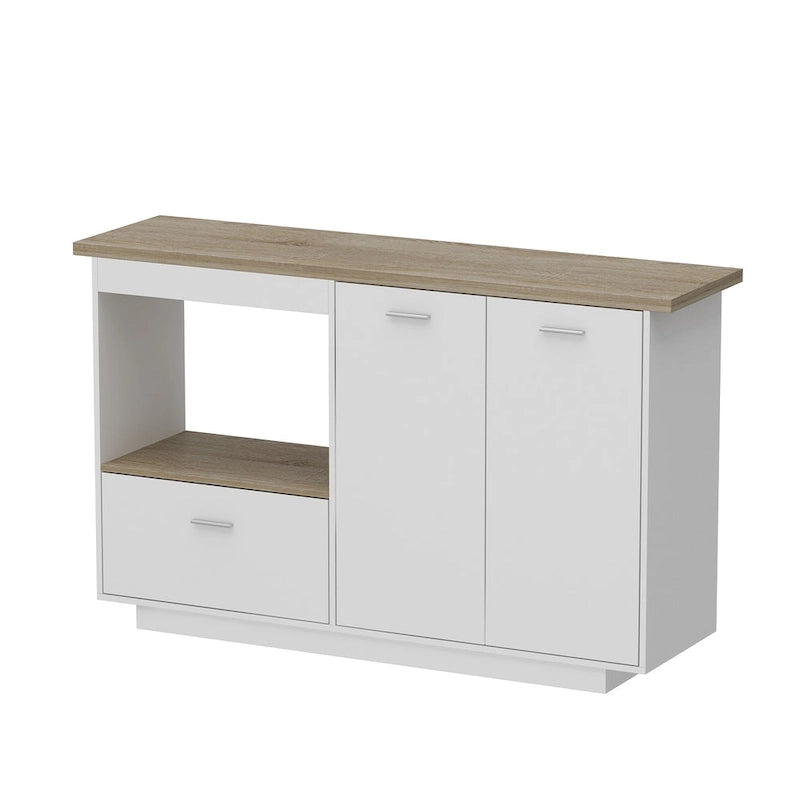 Meuble de rangement latéral pour îlot de cuisine, table extensible, meuble bar