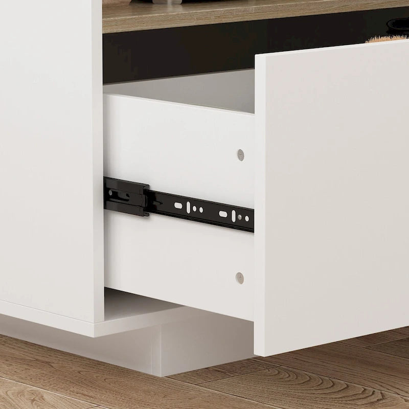 Meuble de rangement latéral pour îlot de cuisine, table extensible, meuble bar