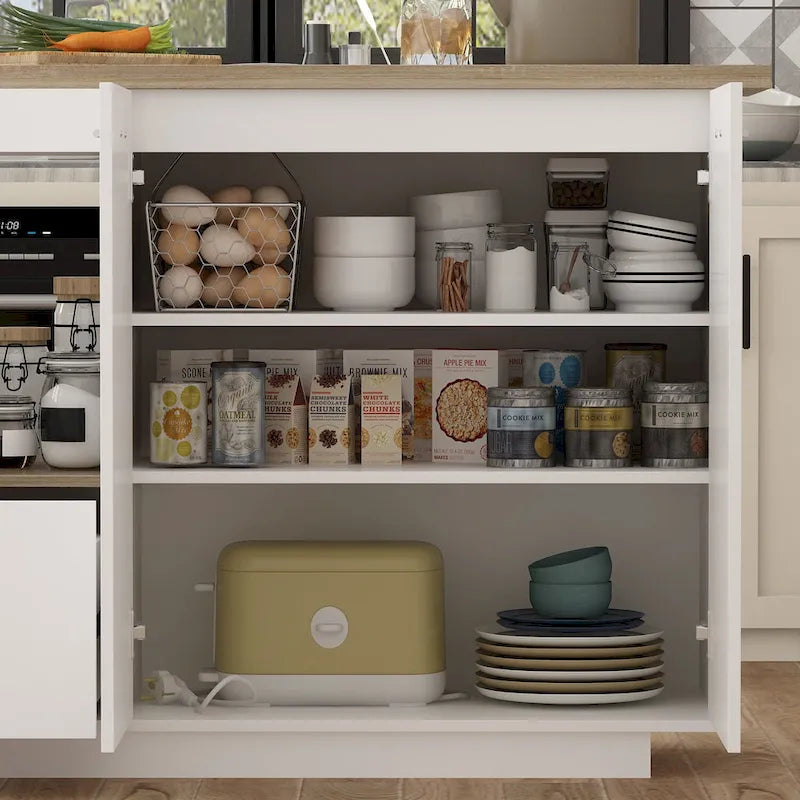Meuble de rangement latéral pour îlot de cuisine, table extensible, meuble bar
