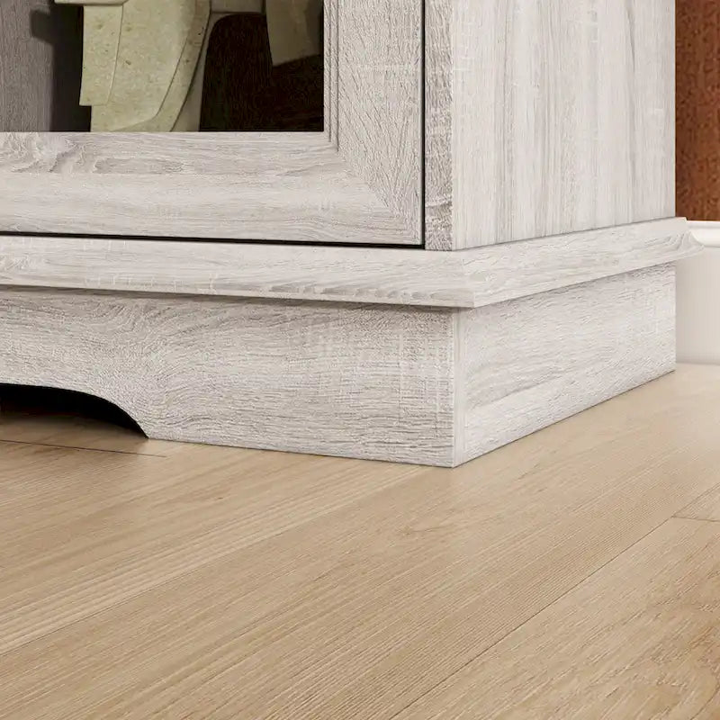 Buffet élégant en bois avec étagères réglables