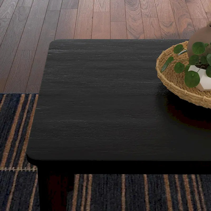 Ensemble de salle à manger rectangulaire en bois noir Brentwood de Homestyles - 66 x 30 x 36