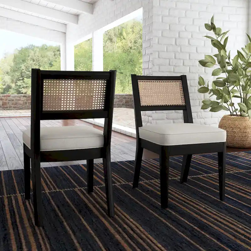 Ensemble de salle à manger rectangulaire en bois noir Brentwood de Homestyles - 66 x 30 x 36