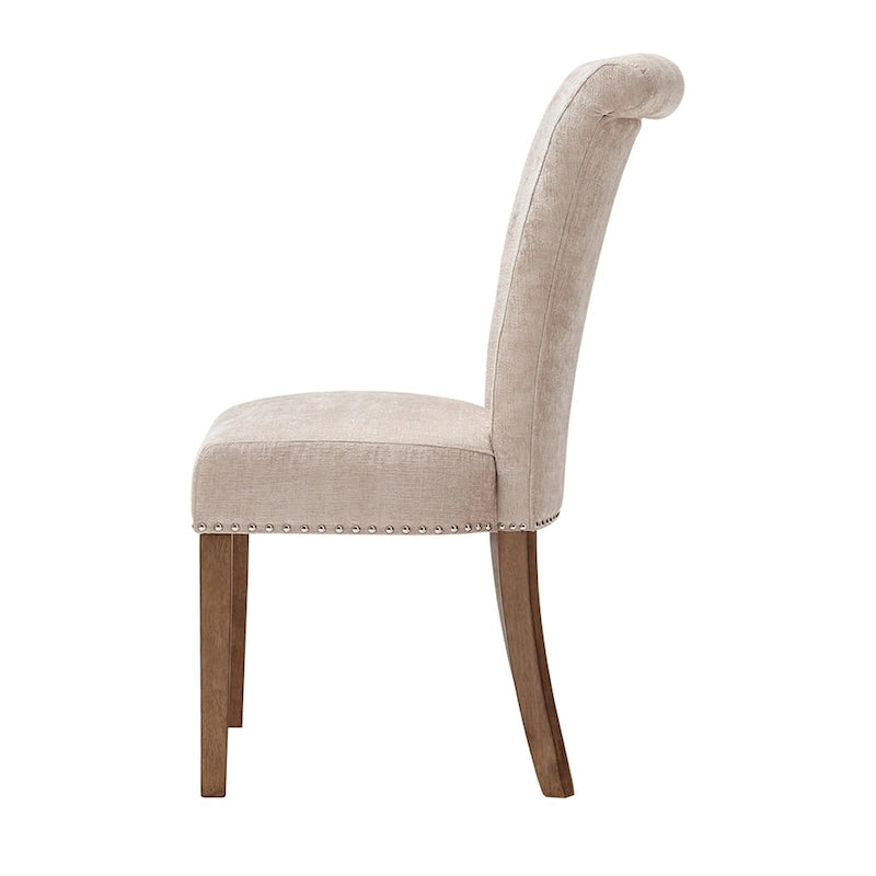 Chaise de salle à manger Madison Park Weldon couleur crème (lot de 2)