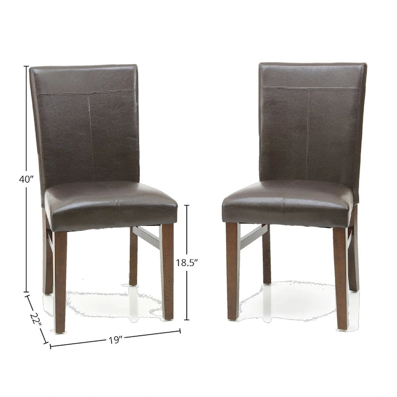Chaise de salle à manger Kona Raisin Parson (lot de 2)