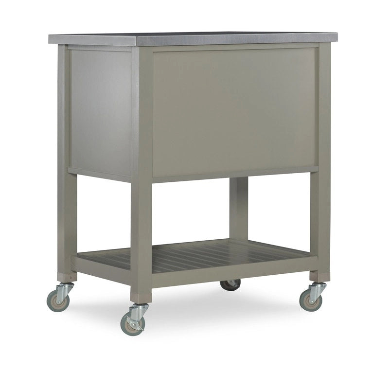Chariot de cuisine en bois gris The Gray Barn White Squirrel