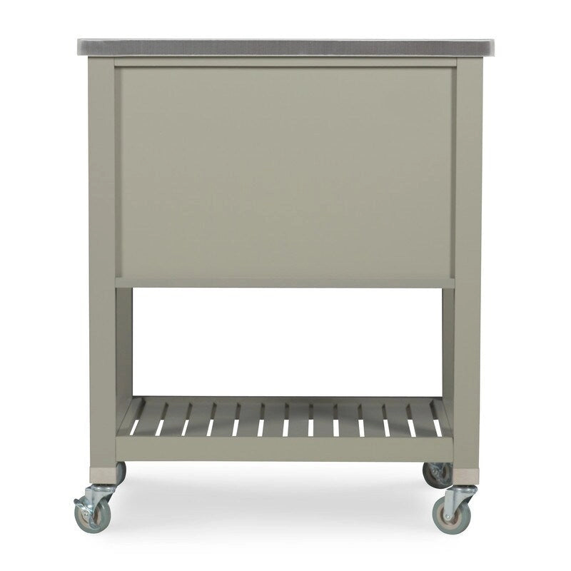 Chariot de cuisine en bois gris The Gray Barn White Squirrel