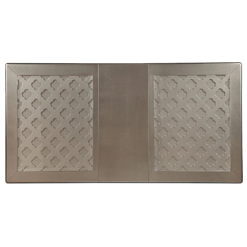 Ensemble de salle à manger 7 pièces en bois massif gris Tily Glam de Furniture of America