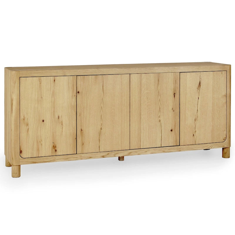 Buffet en chêne à 4 portes Classic Home Orlando - 80 po L x 22 po P x 33 po H