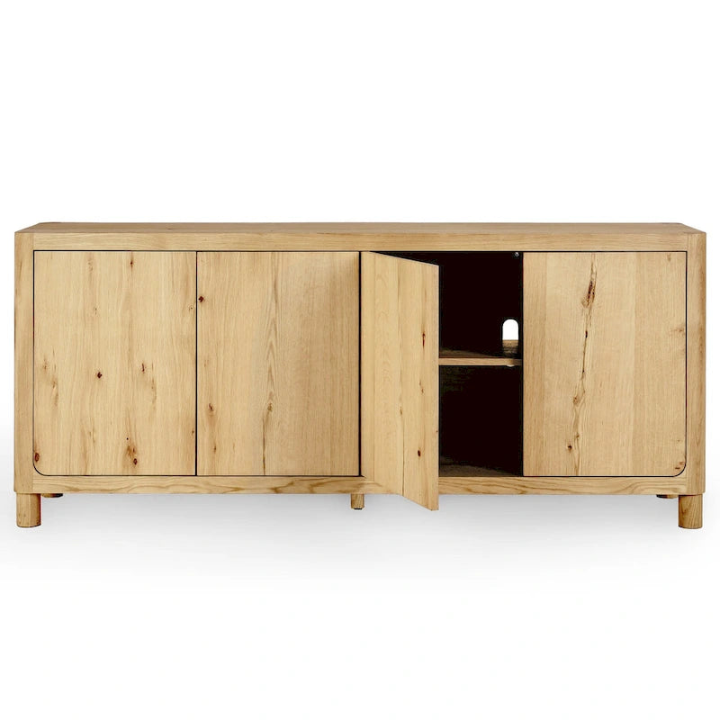 Buffet en chêne à 4 portes Classic Home Orlando - 80 po L x 22 po P x 33 po H