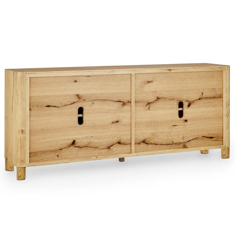 Buffet en chêne à 4 portes Classic Home Orlando - 80 po L x 22 po P x 33 po H