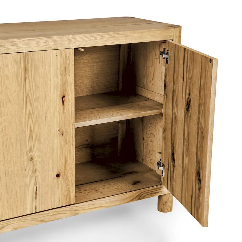Buffet en chêne à 4 portes Classic Home Orlando - 80 po L x 22 po P x 33 po H